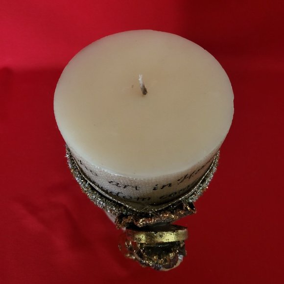 Unscented Candle Mary and Jesus Accent Our Father Engraved - Picture 12 of 12